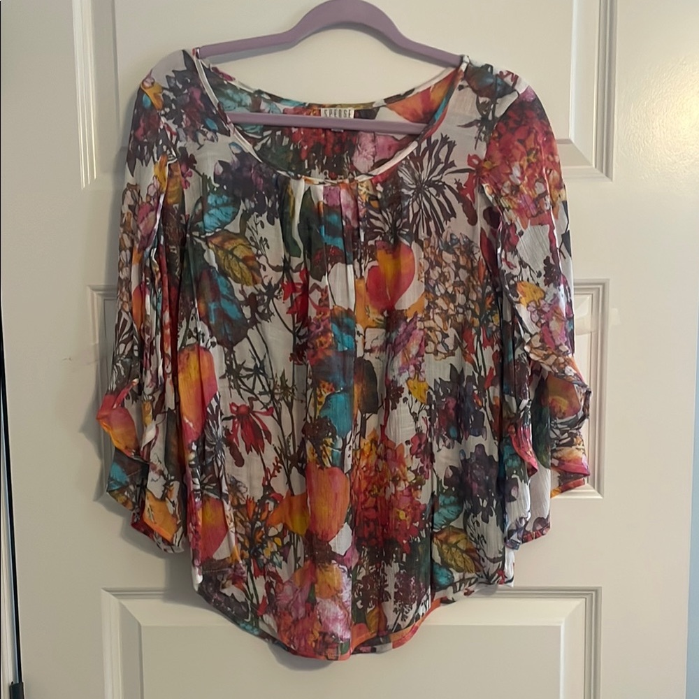 Spense Lightweight 3/4 Sleeve Blouse